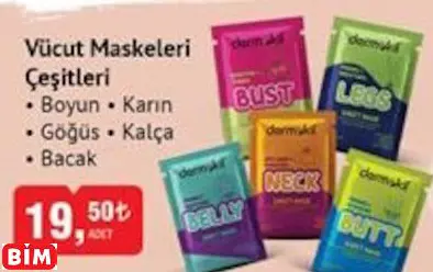 DERMOKİL VÜCUT MASKELERİ ÇEŞİTLERİ